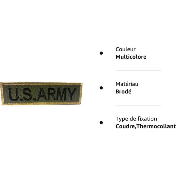 B2see ecusson Patch Badge appliqué thermocollant Brode Militaire a Coue ecusson  thermocollant US Army 10,5 x 3cm202 - Cdiscount Beaux-Arts et Loisirs  créatifs