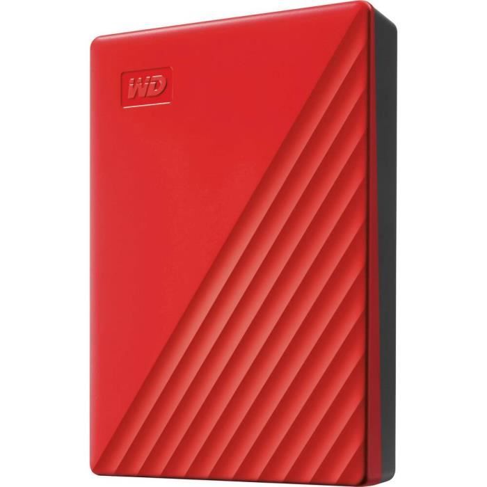 WD - Disque dur Externe - My Passport™ - 2To - USB 3.2 - Rouge - Cdiscount  Informatique