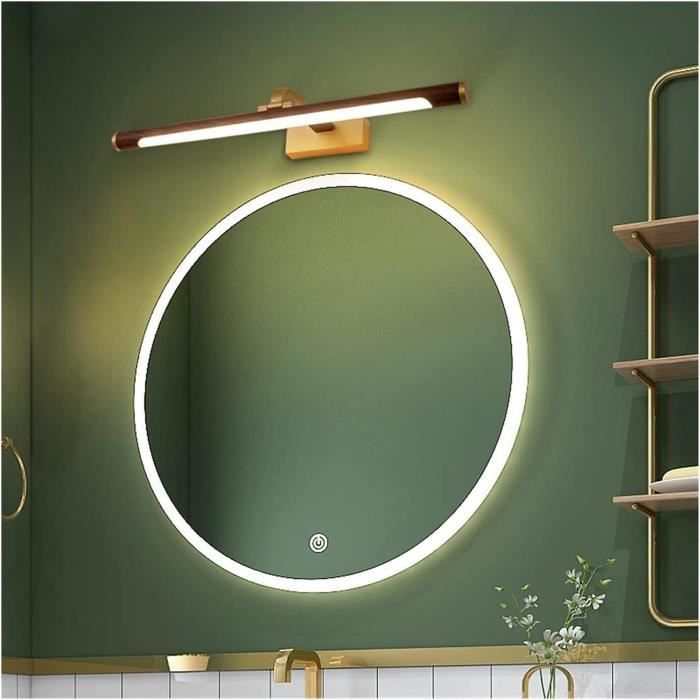 Applique Murale, Appliques Murales, Lampe Frontale Miroir Linéaire Réglable LED Salle De Bain Lumière Avec Chaîne De Traction, Lampes De Maquillage Modernes Luminaires Muraux Vanité Au-dessus Du Miroi