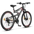 Vélo tout terrain Licorne Bike Strong 2D - Schwarz/Rot - 26", 27,5", 29"-2
