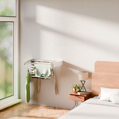 Relaxdays Séchoir suspendu, étendoir lessive accrocher au radiateur