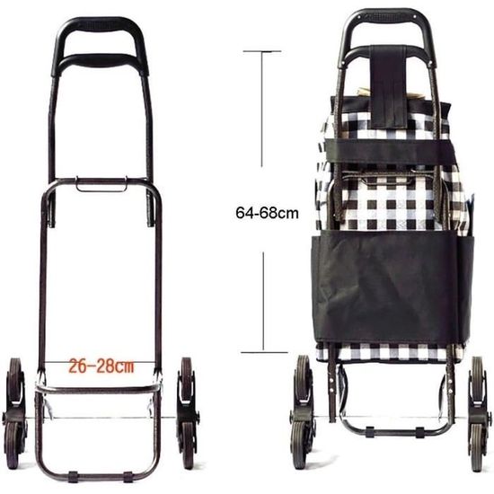 Sac ?� Courses - ANNEFLY - 45L - Imperm?�able - R?�sistant ?� l'usure - Tissu 300D Oxford 