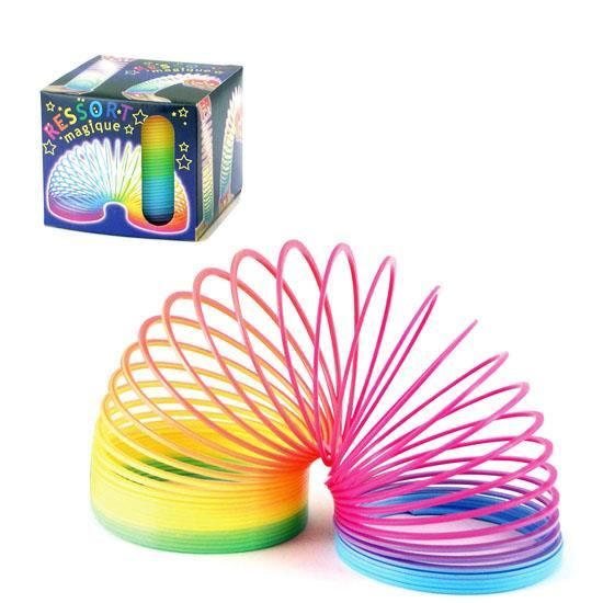 Jouet ressort magique couleur fluo multicolor Cdiscount Jeux