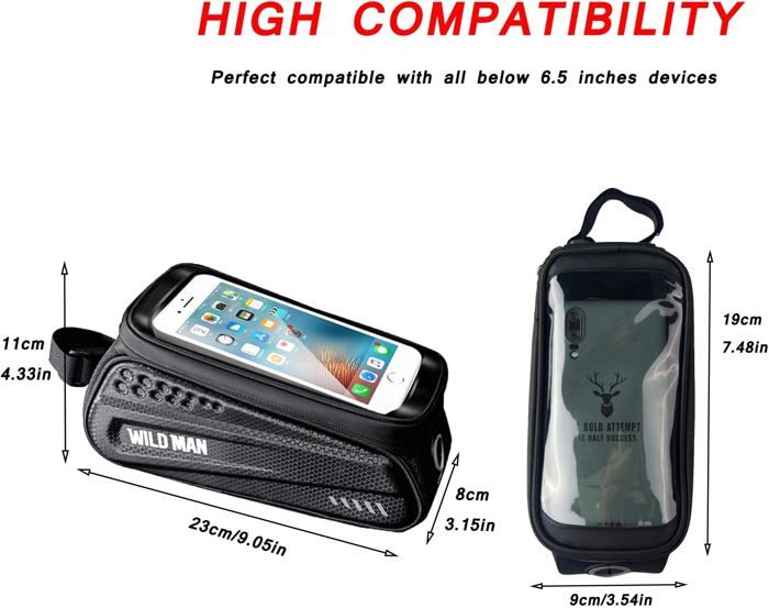 Wildman Sacoche de guidon pour scooter électrique Sac de rangement