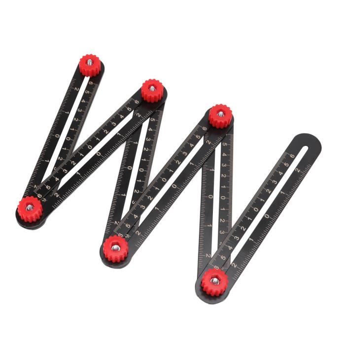 Règle Double Face Rayons Vélo 36 Cm – Outil Multifonction Acier Trempé – Mesure Rayons, Roulements, Manivelles VTT Et Vélo