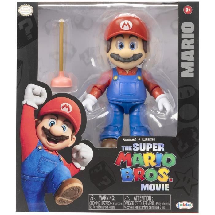 Solid Mario SUPER MARIO MOVIE - Figurines de collection Mario Solid - 13 cm - JAKKS ...