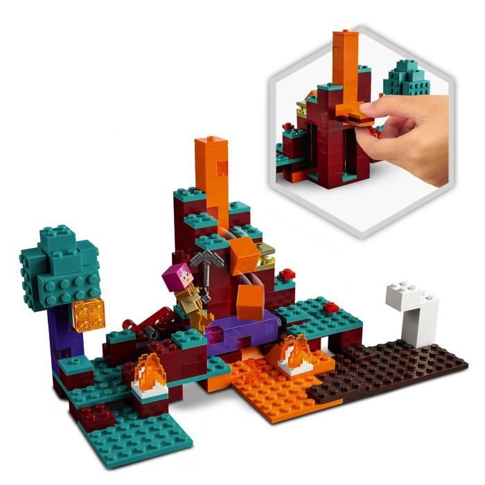 LEGO® Minecraft 21168 La Forêt Biscornue, Jouet sur le Nether