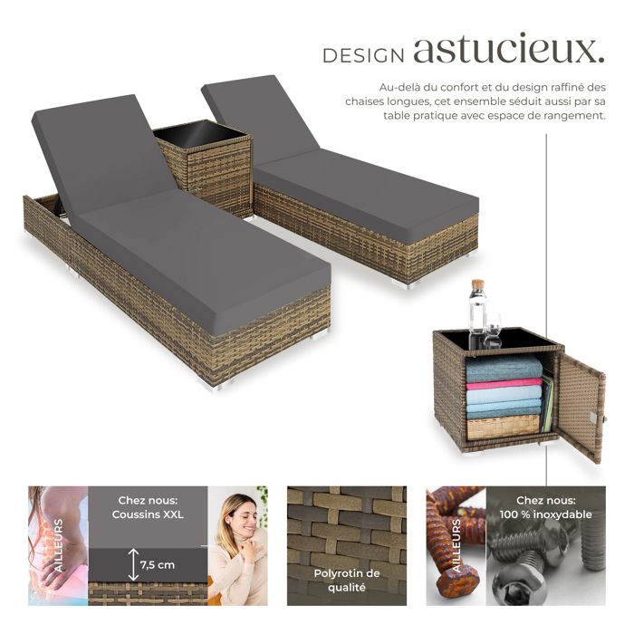 bain-de-soleil-tectake-lot-de-2-bains-de-soleil-irvine-avec-table