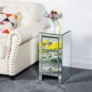 Tables de chevet en miroir - Table de Chevet Boutique