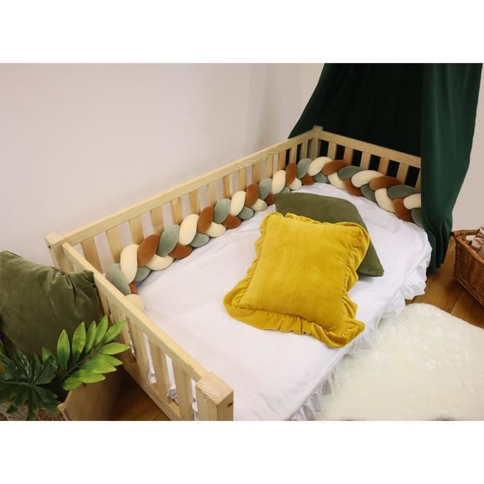 Tour de lit pour bébé - 2.2-3M - Tour de lit - Tressé - Pour lit de bébé -  Décoration pour lit d'enfant, Beige, marron clair, b7 - Cdiscount  Puériculture & Eveil bébé