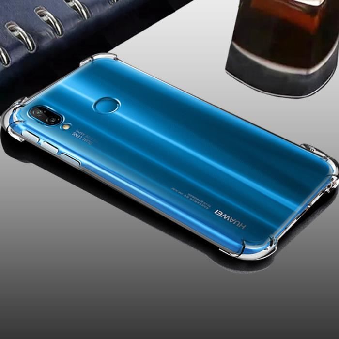 Coque Gel TPU Transparente Pour Huawei P20 Lite - Anti-choc, Marque Novago