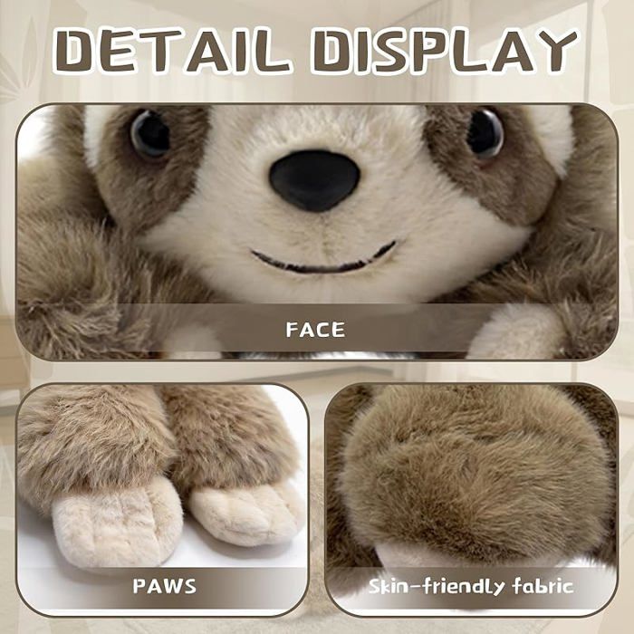 Doudou lesté Shownicer Panda - Peluche douce 65 cm - Cadeau pour enfants et adultes