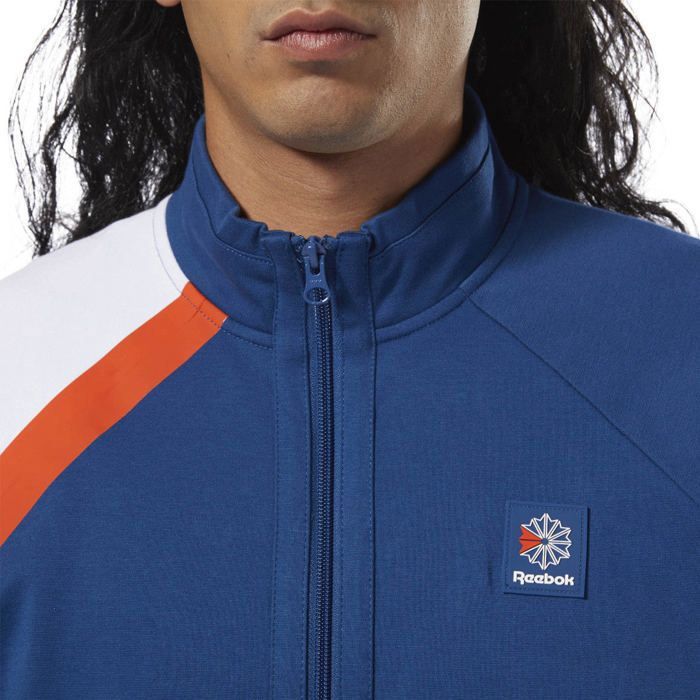 Veste De Surv tement Homme Reebok ES TRACK JACKET Bleu Manches veste-de-surv-tement-homme-reebok-es-track-jacket-bleu-manches
