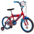 Vélo officiel Spiderman pour garçon 16" - 5-7ans de Huffy + roues d'entraînement-0