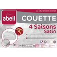 ABEIL Couette 4 SAISONS Satin de Coton 240x260cm-0