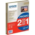 Papier photo brillant premium - EPSON - A4 - 255g/m2 - 2x15 feuilles-0
