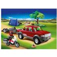 Playmobil 70116 Pick-up et moto avec tente - Family Fun-0