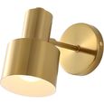 Applique Murale LED Dorée Réglable – Lumière Miroir Salle De Bain Moderne, Direction Ajustable, Style Élégant
