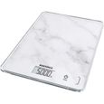 Balance de cuisine électronique SOEHNLE Compact - 5 kg - Blanc effet marbre-0