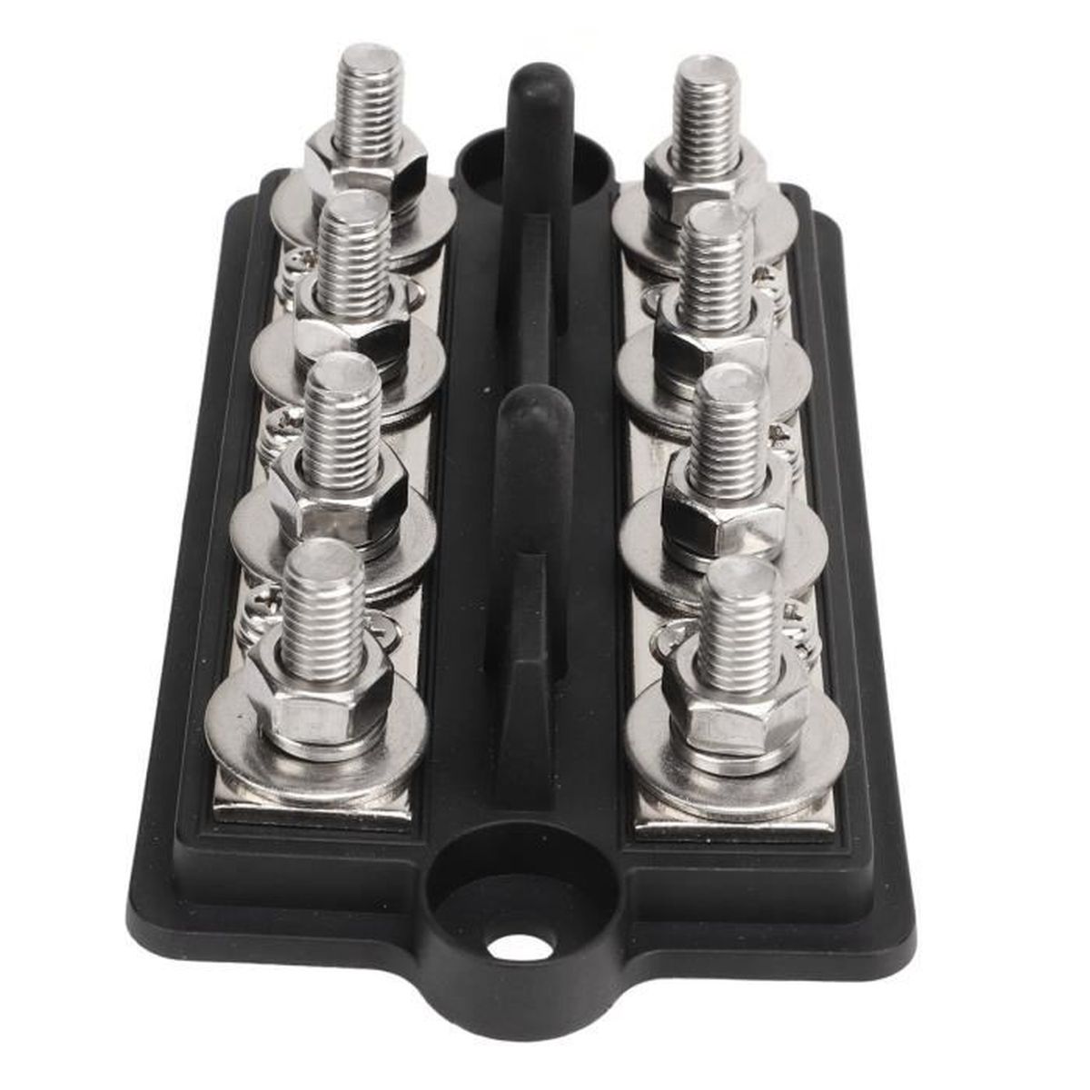 Bloc Jonction 6 Positions Duokon - Barre Omnibus 100A 12-48V - Pour Camion, Bateau, Caravane