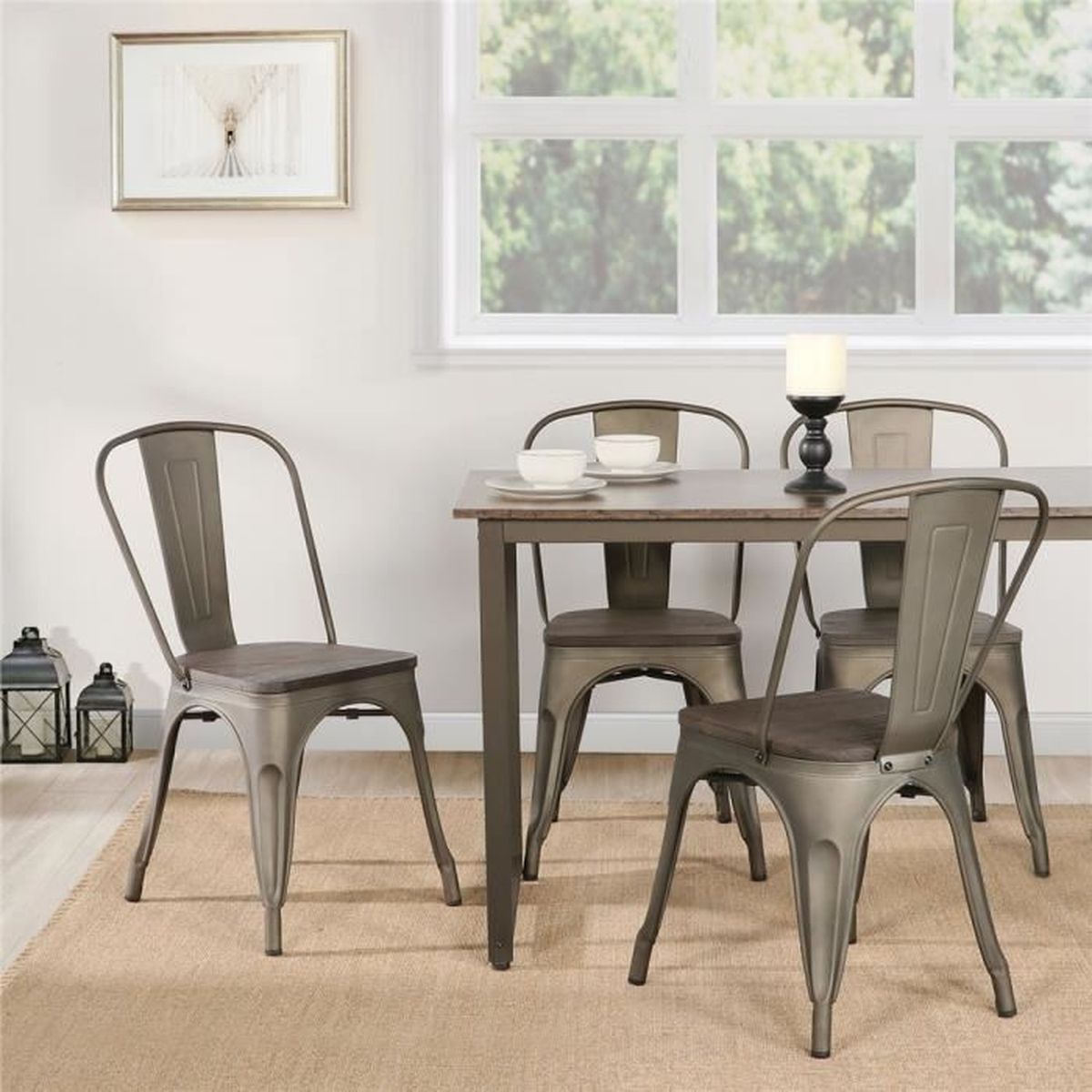 Chaise Industrielle Bois Achat Vente Pas Cher