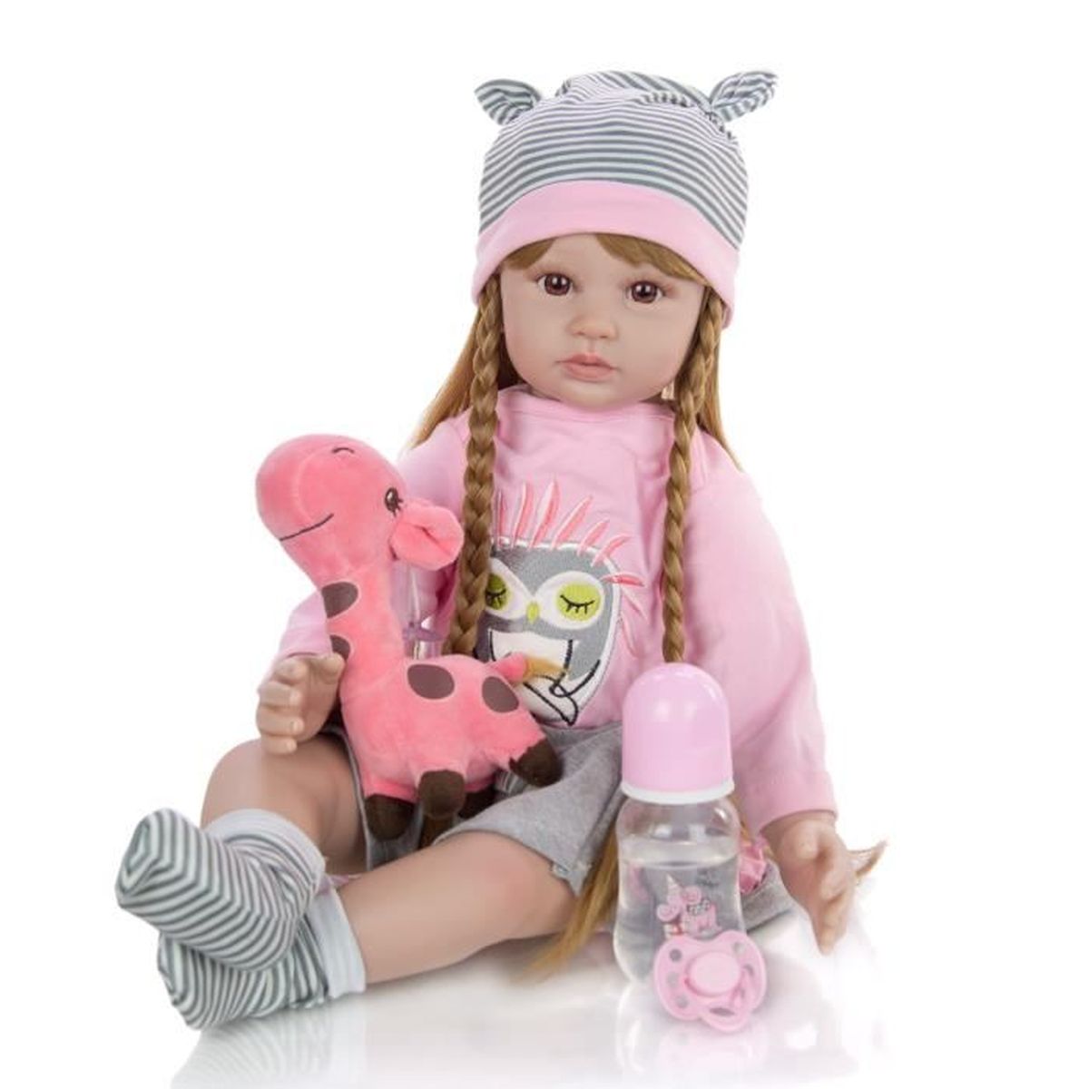Dessin Anime Reborn Bebe Fille Poupees 60 Cm Silicone Belle Princesse Cheveux Longs Nouveau Exclusif Bebe Reborn Mode Poupee En Pelu Achat Vente Poupee Cdiscount