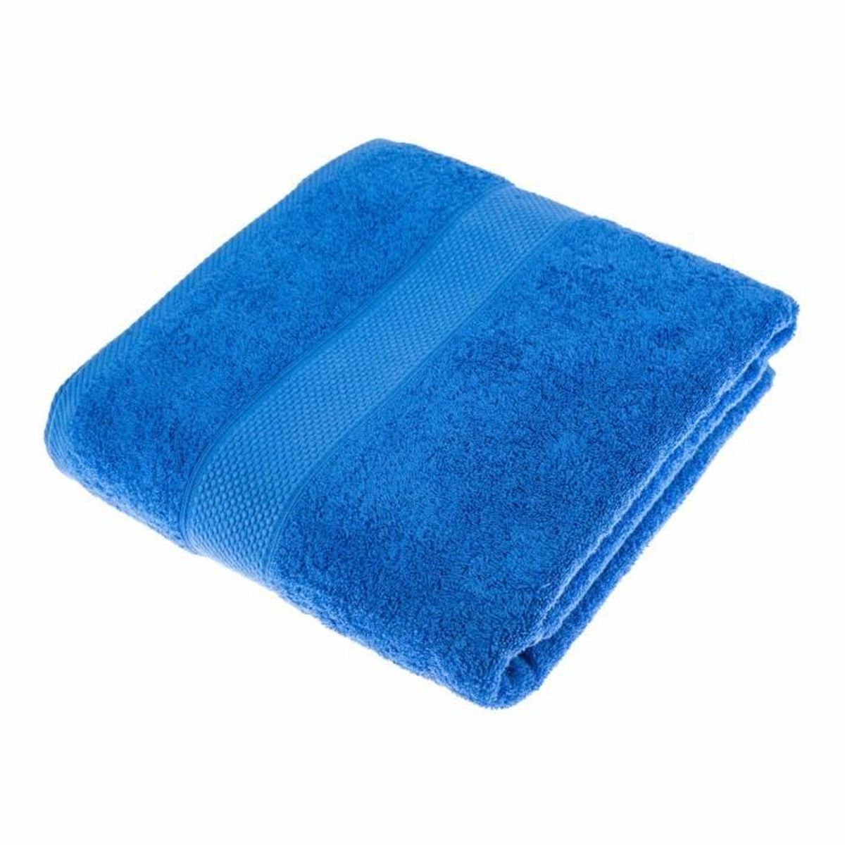 Serviette 100 Coton Bleu Roi 100 x 180 cm Achat / Vente serviettes de bain Cdiscount