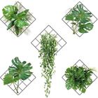 HANDEIU 3D Stickers Muraux Plantes Vertes Set - 3D Autocollant Mural Plantes Vertes - Décoration Murale pour Salon Chambre Cuisine