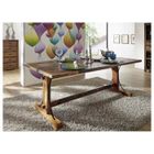 MASSIVMOEBEL24 Table à manger 200x100cm - Bois massif recyclé multicolore laqué - Inspiration Ethnique - NATURE OF SPIRIT #12