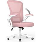 Chaise de Bureau - Rattantree Ergonomique Siège - Fauteuil avec accoudoir rabattable à 90° - Support lombaire - Réglable en hauteur
