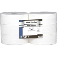 Papier toilette Maxi Jumbo - 6 Rouleaux de 350 m - 2 plis - Le Pro du Médical
