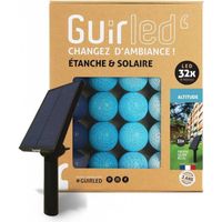 Guirlande lumineuse boules d'extérieur Solaire Guinguette LED- Étanche - 32 boules 6,4m - Altitude