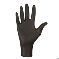 Gants En Nitrile Noir Jetables - Lot De 100, Extra-larges, 6 Mil épais, Sans Latex Ni Poudre