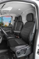 Premium Housse de siège pour Renault Trafic siège simple et banquette double à l'avant rabattable 2014- auj.