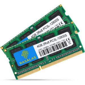 MÉMOIRE RAM 8GB Kit (2x4GB) PC3-12800 DDR3L 1600MHz SO M, 4GB 