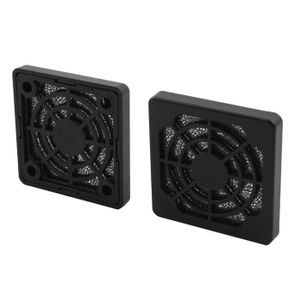 PATIKIL Lot De 4 Grilles De Filtre De Ventilateur De 80 Mm Avec Vis, Cadre En Aluminium Et Maille En Acier Inoxydable Anti-poussière Pour Boîtier D' Ordinateur, Noir
