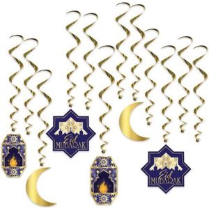 1pc, Guirlandes De Décoration Eid Al Adha, 6,56 Pieds 10 Led Lune