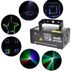 Lampe Disco Laser ElegaTech Mini 5 - Lumière noire UV avec Batterie - Lampe  de Scène