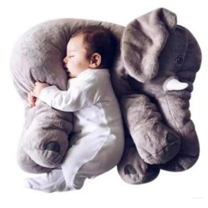 DOUDOU Éléphant 60cm Creative enfants éléphant mascotte oreiller poupée jouet en peluche