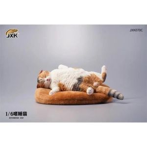 FIGURINE - PERSONNAGE 070C - JXK – modèle de chat léthargique 1-6, Simulation de figurines d'animaux de compagnie, Décor de collect