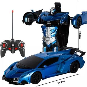 VEHICULE RADIOCOMMANDE Bleu profond - Robot de transformation de voiture 
