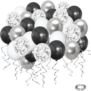 PartyWoo Ballon Doré Noir Blanc, Ballon Noir, Ballon Or, Ballon Marbre, Ballon  Noir et Or, Feuille, Éventail, Papillon en Pa 2808 - Cdiscount Maison