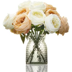 VASE - SOLIFLORE Vase En Verre Cintré Pour Fleurs,Vase En Verre Tai