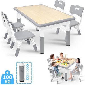 TABLE BÉBÉ YRHOME Table et chaises pour enfants Ensemble de s