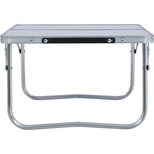 TABLE DE CAMPING KAI Table pliable de camping Blanc Aluminium 60x40