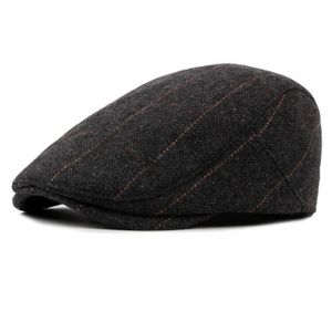 Tinksky B/éret en lin pour Homme et Femme Casquette Plate R/étro