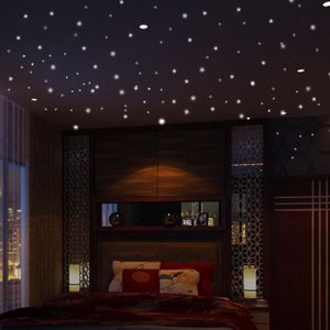 Home Garden Lot D Etoiles Phosphorescente Lumineuse La Nuit Pour Chambre D Enfant Deco Home Decor