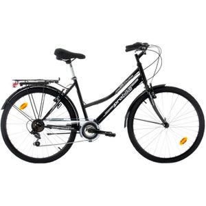 VTT Vélo de ville Probike CITY 26 - Cadre en acier - 6 vitesses - Noir