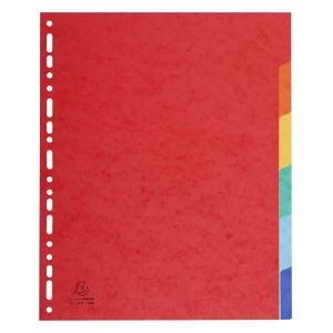 Q-Connect KF16074 Lot de 12 intercalaires cartonnés pour Format A4 22,3 x 29,7 cm avec onglets de séparation pour classeur 11 Trous perforés Q-Connect KF16074 Lot de 12 intercalaires cartonnés pour Format A4 22,3 x 29,7 cm avec onglets de séparation pour classeur 11 Trous perforés