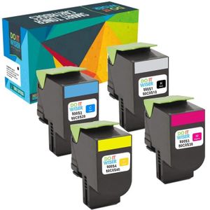 Toner Compatible Lexmark CX310 CX410 CX510 Cyan - Marque NOPAN-INK, Neuf Sous Emballage, Modèle C-